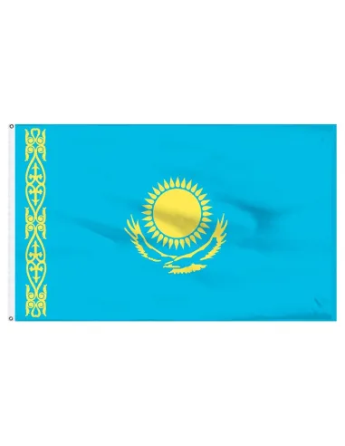 Kazakhstan 2' x 3' Indoor International Polyester Flag | Buy Online