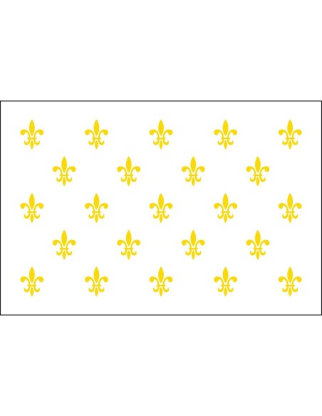 Fleur-De-Lis (White23) 3' x 5' Outdoor Nylon Flag