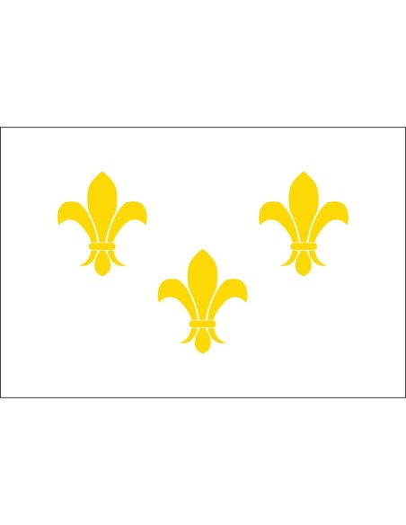 Fleur-De-Lis (White3) 3' x 5' Outdoor Nylon Flag