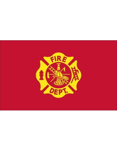 Fire Department 3' x 5' Outdoor Nylon Flag