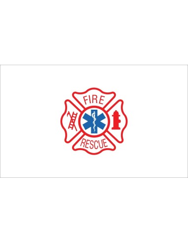 Fire Rescue 3' x 5' Outdoor Nylon Flag