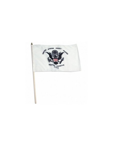 US Coast Guard Mounted 12" x 18" Flags