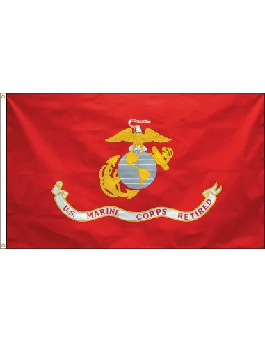 3' x 5' US Marine Corps Retired Flag