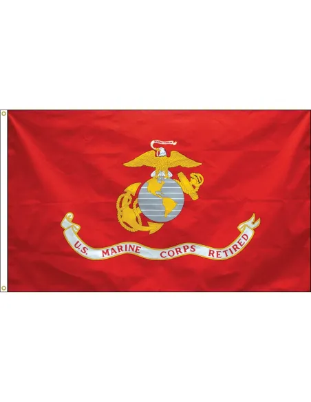 3' x 5' US Marine Corps Retired Flag