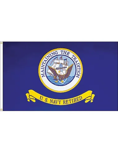 3' x 4' US Navy Retired Flag Nylon