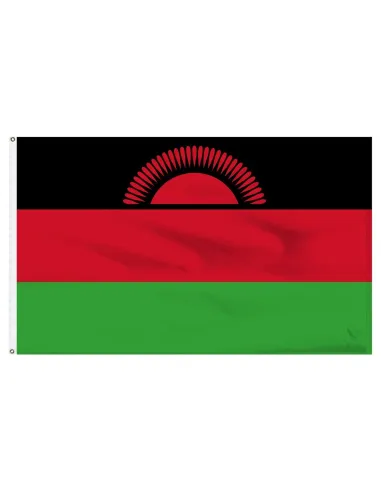 Malawi 2' x 3' Indoor International Polyester Flag | Buy Online