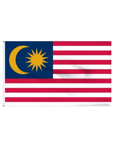 Malaysia 2' x 3' Indoor International Polyester Flag | Buy Online