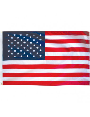 Endura Nylon Banner Sleeved | Embroidered Stars 2.5' x 4' Outdoor Flag