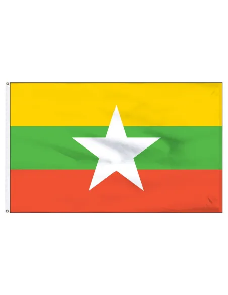 Myanmar (Burma) 2' x 3' Light Weight Polyester