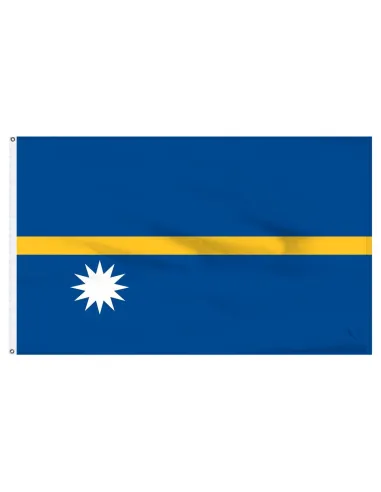 Nauru 2' x 3' Indoor International Polyester Flag | Buy Online