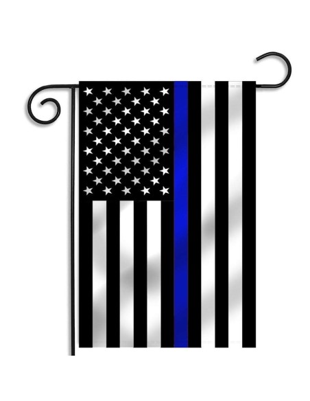 12X18 IN THIN BLUE LINE US GARDEN FLAG