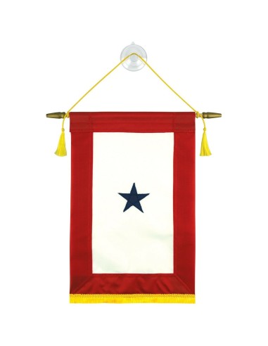 Fully Sewn Blue Star Banner 1 Star