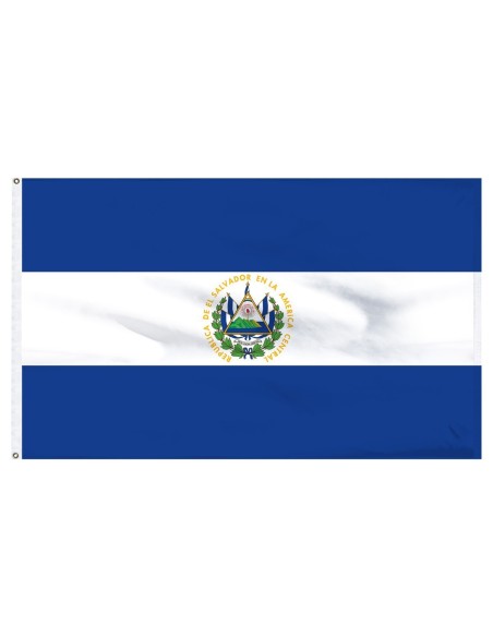 El Salvador 3' x 5' Outdoor Nylon Flag