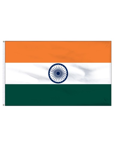 India 3' x 5' Outdoor Nylon Flag