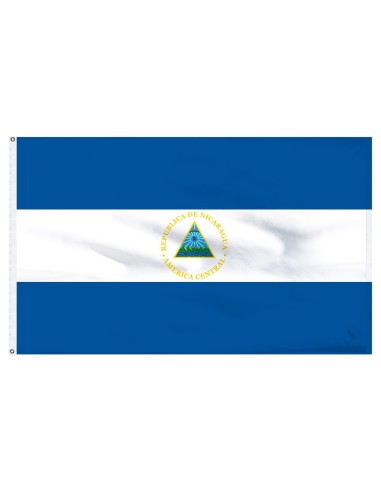 Nicaragua 3' x 5' Outdoor Nylon Flag