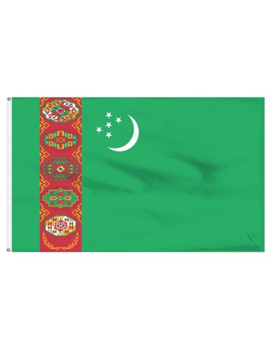 Turkmenistan 3' x 5' Outdoor Nylon Flag