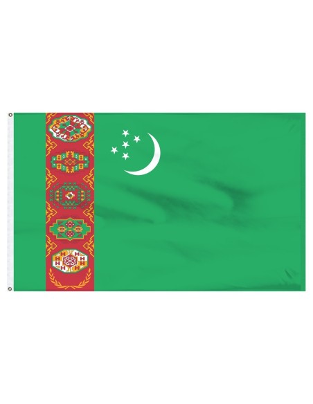 Turkmenistan 3' x 5' Outdoor Nylon Flag