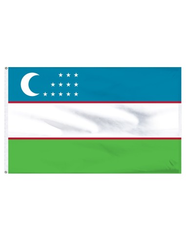 Uzbekistan 3' x 5' Outdoor Nylon Flag