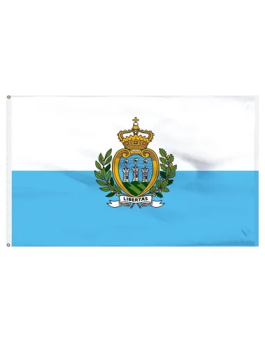 San Marino 2' x 3' Indoor International Polyester Flag | Buy Online