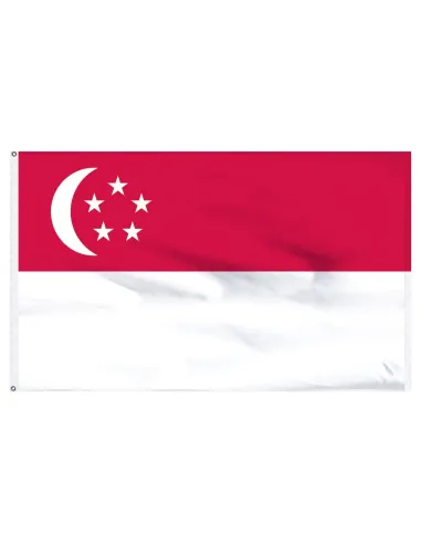 Singapore 2' x 3' Indoor International Polyester Flag | Buy Online