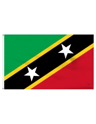 St. Kitts-Nevis 2' x 3' Indoor International Polyester Flag | Buy Online