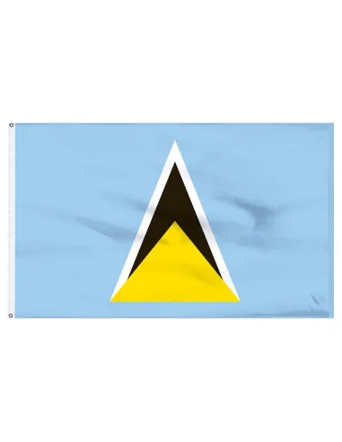 St. Lucia 2' x 3' Indoor International Polyester Flag | Buy Online