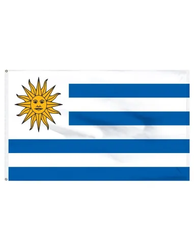 Uruguay 2' x 3' Indoor International Polyester Flag | Buy Online