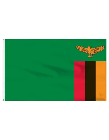 Zambia 2' x 3' Indoor International Polyester Flag | Buy Online