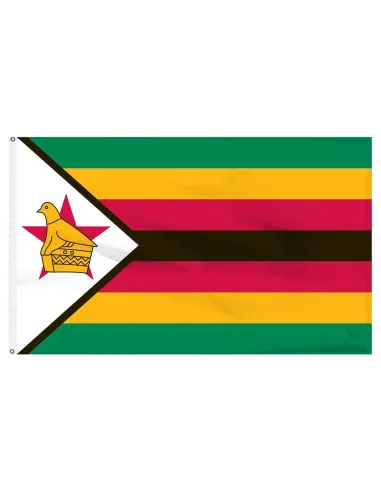 Zimbabwe 2' x 3' Indoor International Polyester Flag | Buy Online