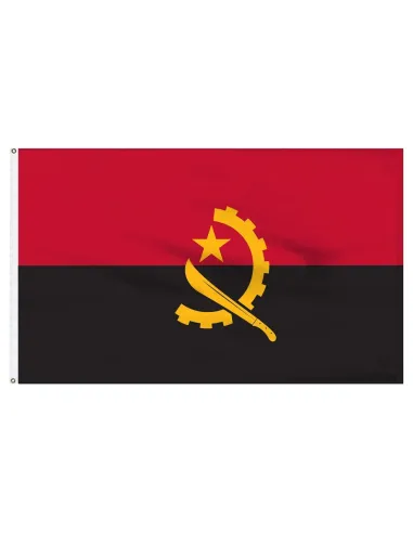 Angola 5' x 8' Outdoor Nylon Flag