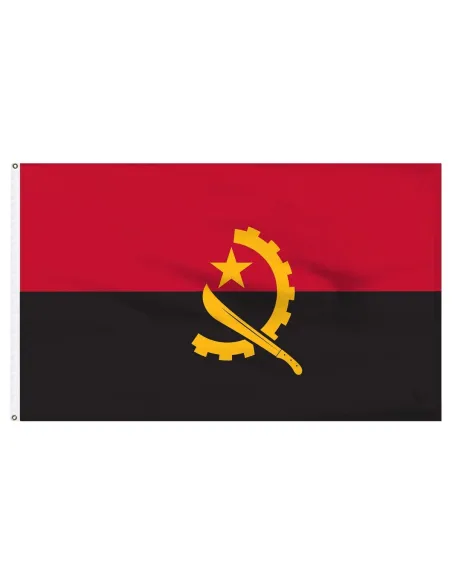 Angola 5' x 8' Outdoor Nylon Flag