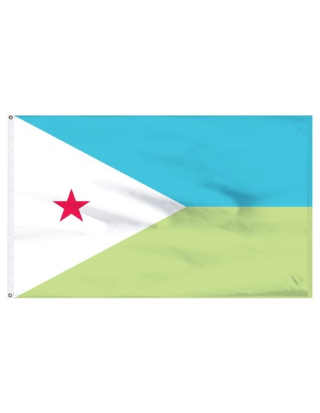 Djibouti 5' x 8' Outdoor Nylon Flag