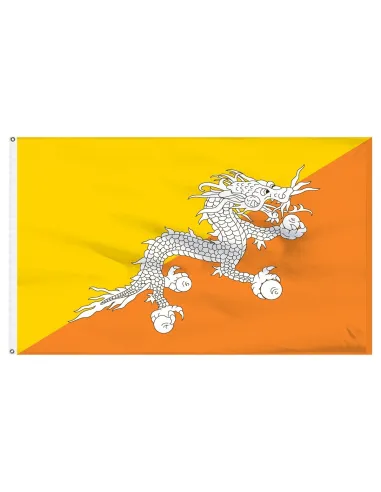 Bhutan 2' x 3' Indoor International Polyester Flag | Buy Online