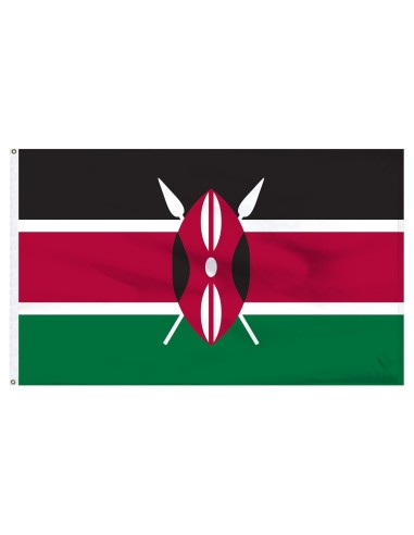 Kenya 5' x 8' Outdoor Nylon Flag