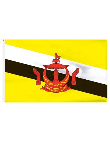 Brunei 3' x 5' Indoor International Polyester Flag | Buy Online