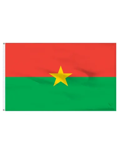 Burkina Faso 3' x 5' Indoor International Polyester Flag | Buy Online