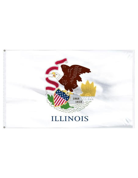 Illinois 2' x 3' Outdoor Nylon Flag