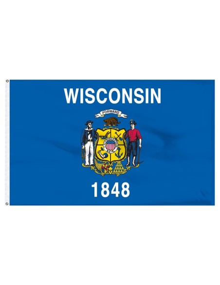 Wisconsin 2' x 3' Outdoor Nylon Flag