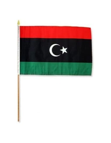 Libya Mounted Flag 12" x 18"| Buy Online Now