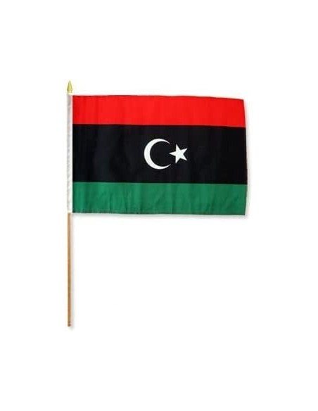 Libya 12" x 18" Mounted Flag