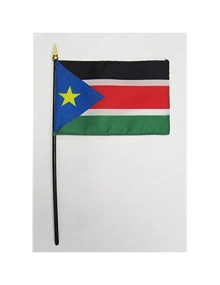 South Sudan 4" x 6" Mounted Flags