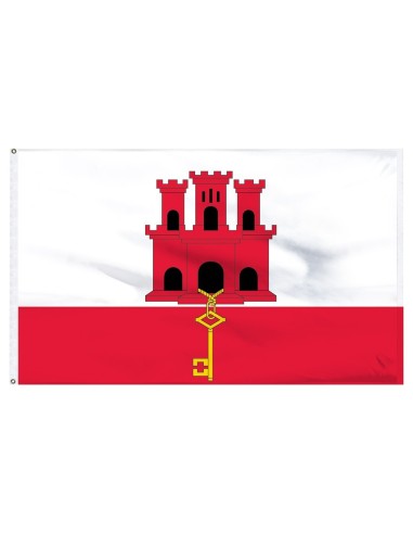 Gibraltar 3' x 5' Indoor International Polyester Flag | Buy Online