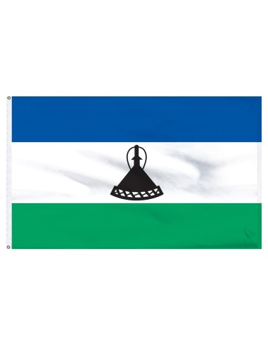 Lesotho 3' x 5' Indoor International Polyester Flag | Buy Online