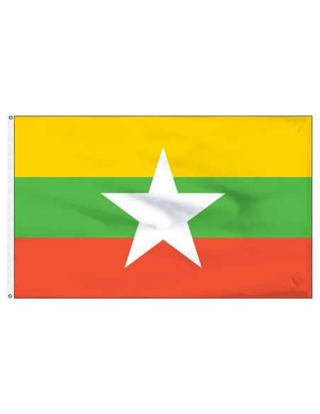 Myanmar (Burma) 3' x 5' Light Weight Polyester