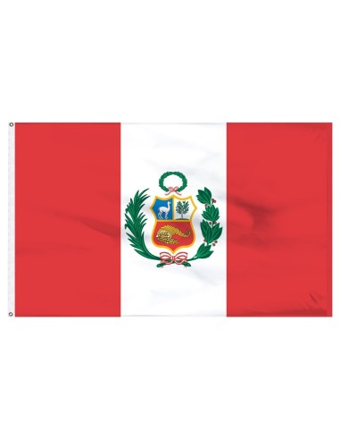 Peru 3' x 5' Indoor International Polyester Flag | Buy Online