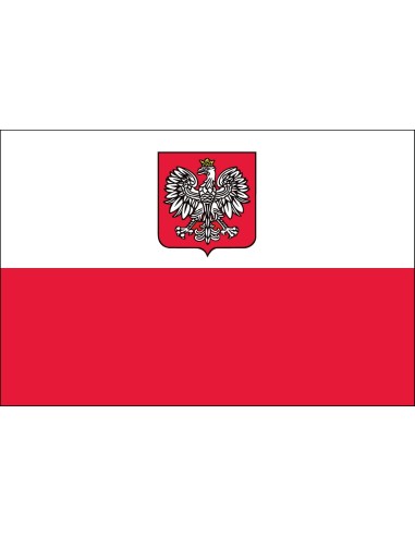 Poland w/ Eagle 3' x 5' Indoor International Polyester Flag | Buy Online