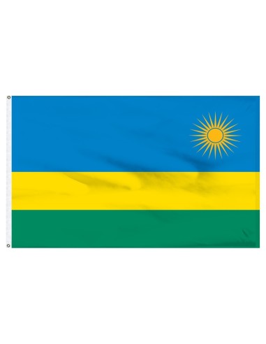 Rwanda 3' x 5' Indoor International Polyester Flag | Buy Online