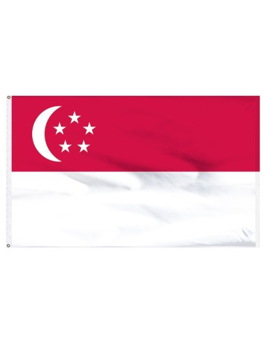 Singapore 3' x 5' Indoor International Polyester Flag | Buy Online