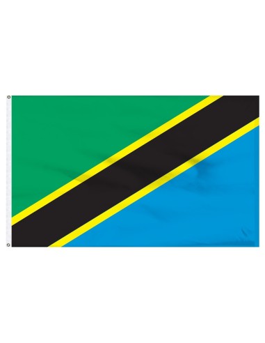 Tanzania 3' x 5' Indoor International Polyester Flag | Buy Online