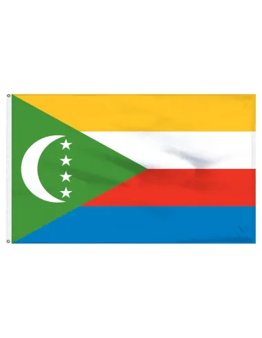 Comoros 2' x 3' Indoor International Polyester Flag | Buy Online